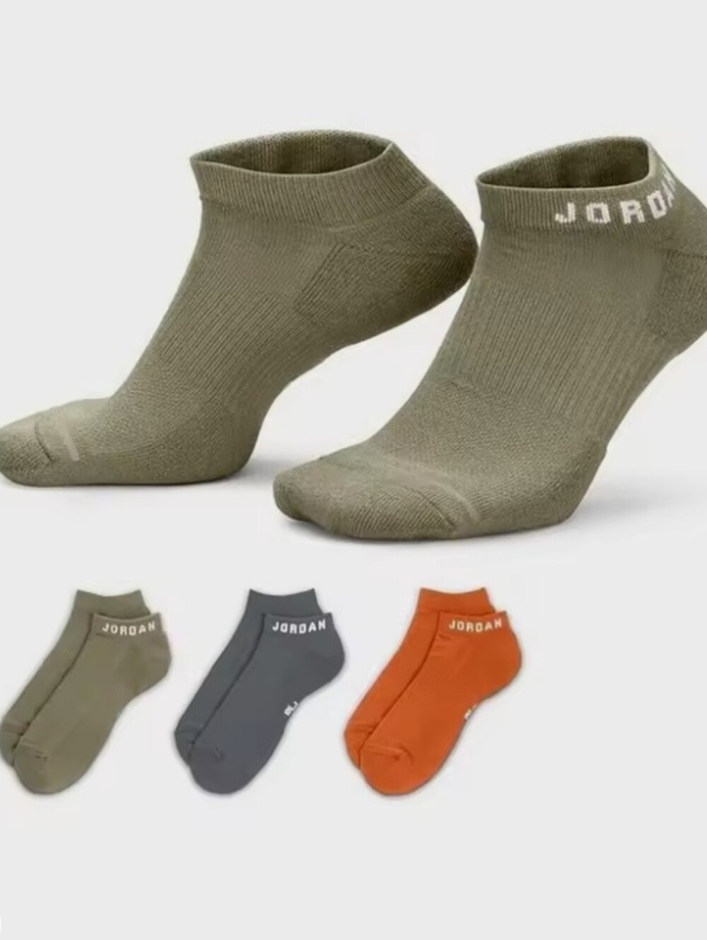 Jordan Everyday Dri-Fit No-Show Socks- 3PK